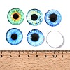 Printed Transparent Glass Cabochons GL-CBAA22A-16-3
