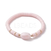 Polymer Clay Heishi Surfer Stretch Bracelet BJEW-JB10153-01-1