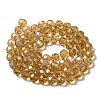 Electroplate Transparent Glass Beads Strands EGLA-A035-T10mm-L17-2
