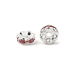 Brass Rhinestone Spacer Beads RB-A014-L8mm-27S-2
