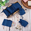 20Pcs Rectangle Polyester Imitation Burlap Packing Pouches Drawstring Bags ABAG-TA0001-95C-6