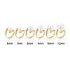 Brass Micro Pave Cubic Zirconia Cup Peg Ring Settings KK-B166-04G-4