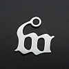 Non-Tarnish 201 Stainless Steel Charms STAS-S105-JA569-W-1