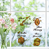 16 Sheets 8 Styles Waterproof PVC Wall Stickers DIY-WH0345-013-5
