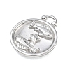 12 Constellations 304 Stainless Steel Pendants STAS-F354-01P-07-2