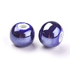 Glazed Porcelain Beads PORC-D001-10mm-14-2