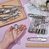 20Pcs Iron Safety Pin Brooch Findings IFIN-AR0001-45-3