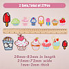 2 Sets 2 Style Polyester Embroidery Clothing Patches DIY-HY0001-14-2