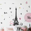 Translucent PVC Self Adhesive Wall Stickers STIC-WH0014-001-1