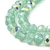 Baking Painted Transparent Glass Beads Strands DGLA-A034-J8mm-B10-3