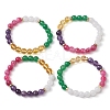 4Pcs 4 Styles Natural Gemstone Beads Stretch Bracelets Sets BJEW-JB11010-1