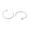 Rhodium Plated 925 Sterling Silver Earring Hooks STER-M114-04P-2