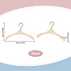 AHADEMAKER 30Pcs Miniature Wood Doll Clothes Hangers DOLL-GA0001-08-2