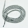 Non-magnetic Synthetic Hematite Beads Strands G-K015-3mm-02-2