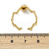 316 Stainless Steel with Natural Mixed Gemstone Cuff Rings RJEW-Z098-01G-03-5