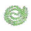 Electroplate Transparent Glass Beads Strands EGLA-Q136-01A-09-2