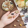 44Pcs Plastic & Resin Dreadlocks Braiding Beads OHAR-SC0001-21-3