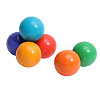 6 Colors Rainbow Color Wooden Ball Toys AJEW-WH0472-83B-1