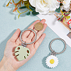 Daisy & Monstera Leaf Silicone Hat Clips DIY-AB00013-3