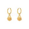 Stylish Stainless Steel Shell Earrings for Women's Daily and Party Outfits HK0128-1-1