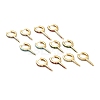 Cubic Zirconia Spike Horn Hoop Earrings EJEW-G295-18G-1