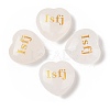 Natural Quartz Crystal Heart Engraving MBTI Figurines Statues for Home Office Desk Decorations G-K353-05G-1