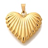 PVD Vacuum Plating 304 Stainless Steel Pendants STAS-U035-27G-1
