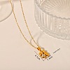 304 Stainless Steel Crystal Rhinestone Pendant Necklaces FS-WG5BCFA-02-1
