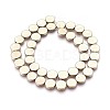 Electroplated Non-magnetic Synthetic Hematite Beads Strands G-P392-S07-1