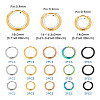  30Pcs 15 Style 316L Surgical Stainless Steel Huggie Hoop Earrings for Girl Women EJEW-TA0001-11-11