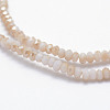 Electroplate Opaque Glass Beads Strands X-EGLA-J144-HR-B06-3