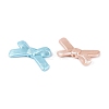 Spray Painted Textured Opaque Acrylic Beads OACR-N160-17-2