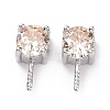 Rhodium Plated 925 Sterling Silver Peg Bails STER-D035-47P-02-2