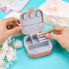 Square PU Leather & PP & Silicone Jewelry Set Box AJEW-TAC0014-13C-6
