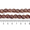 Handmade Gold Sand Lampwork Beads Strands LAMP-P051-L06-10mm-4