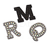 Alphabet Resin Rhinestone Patches DIY-TAC0005-45B-4