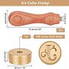 Olycraft 1Pc Brass Stamp Head DIY-OC0008-66J-2