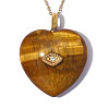 304 Stainless Steel with Amazonite & Crystal Rhinestone Pendants GG-OY001-01G-02-1