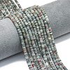 Natural African Bloodstone Beads Strands G-P575-B11-4x1mm-1