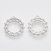 Brass Micro Pave Clear Cubic Zirconia Pendants ZIRC-Q021-028P-NF-2