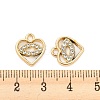 UV Plating Alloy Rhinestone Pendants PALLOY-D026-07G-3