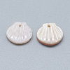 Natural White Shell Mother of Pearl Shell Charms SSHEL-S260-097C-2