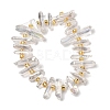 Electroplated Natural Quartz Crystal Beads Strands X-G-F800-F11-A-2