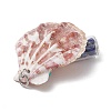 14Pcs 14 Styles Natural Scallop Shell Beads with Glass Jar Glass Bottles Stone Pendants PALLOY-JF03564-6