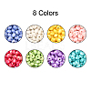 800Pcs 8 Colors Opaque Acrylic Beads MACR-CJ0001-28-3