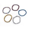 Electroplate Glass Stretch Bracelets BJEW-JB04017-1