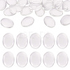 Transparent Clear Glass Flat Back Cabochons GGLA-TA0001-02-40x30-1