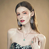 3 Pairs 3 Colors Imitation Leather Tassel Chandelier Earrings EJEW-FI0002-37-6