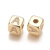 Brass Micro Pave Cubic Zirconia Beads KK-K238-16G-A-2