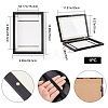 Wooden Oil Painting Storage Box Kids Flip Cover Photo Frame FIND-WH0136-75-2